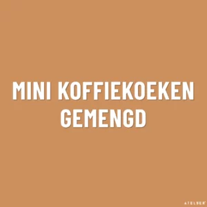 Mini koffiekoeken gemengd